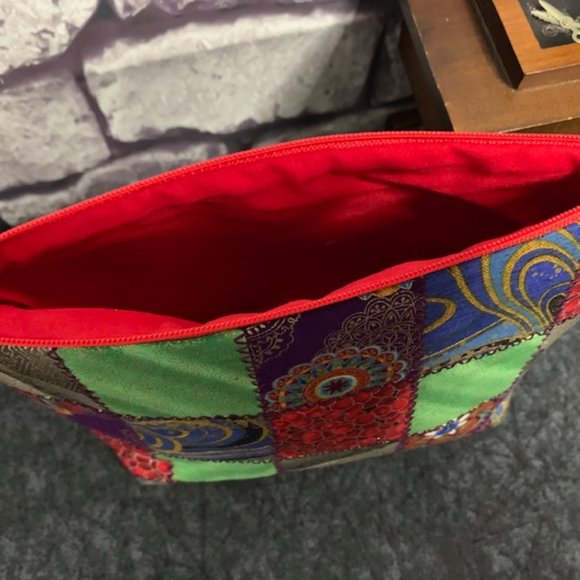 Simply Quilted Bags Large Handmade Quilted Cosmetic Bag Poshmark